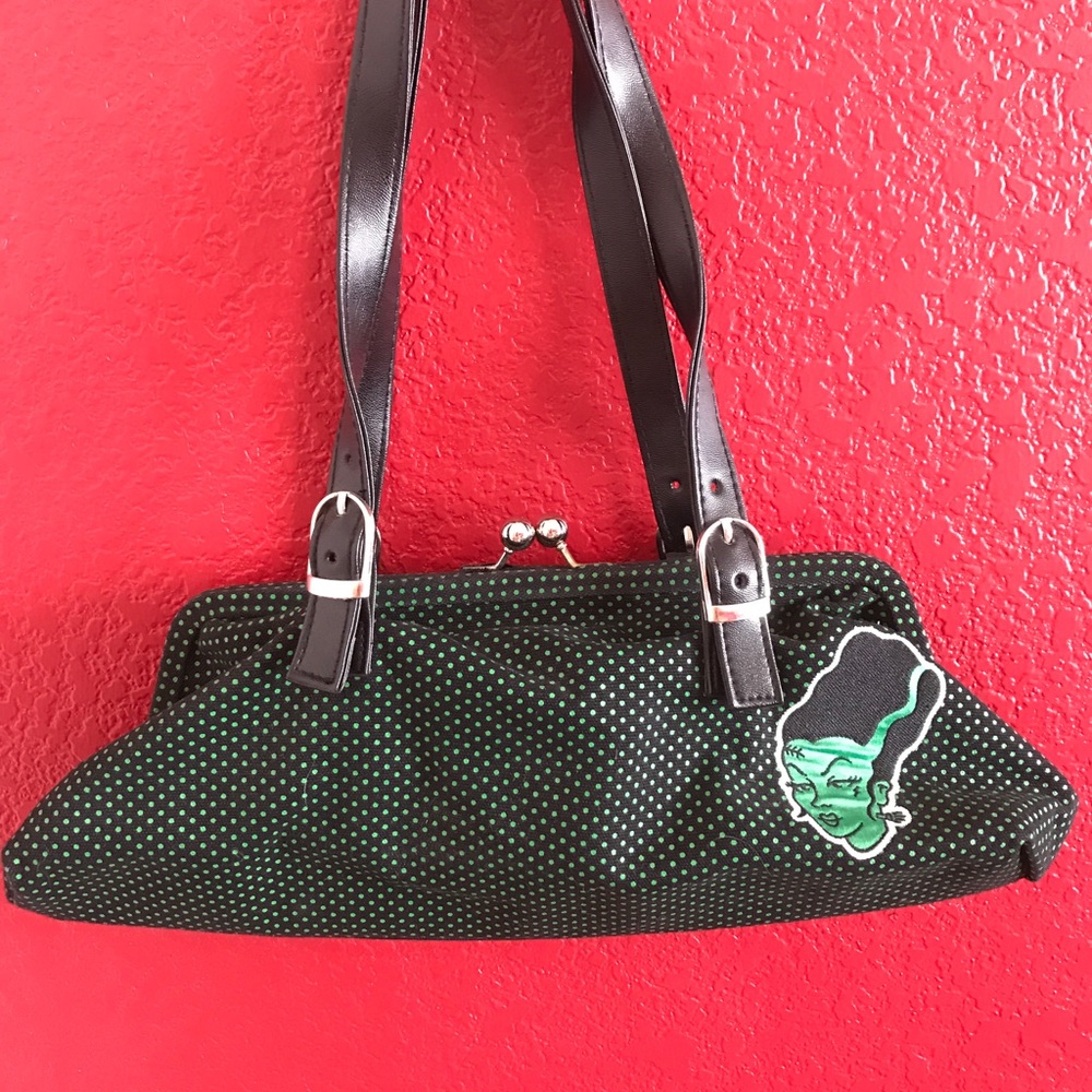 Sourpuss bride of Frankenstein clutch purse